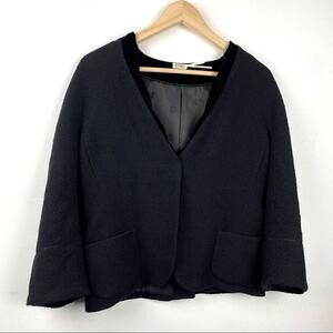 Leon Max | Black Wool Velvet Jacket 6